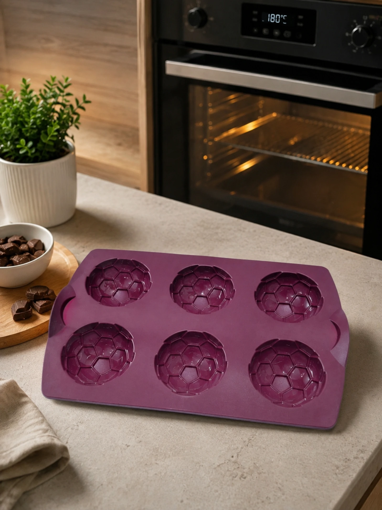 🥧 Forma de Silicone Futebol | Tupperware 🥧